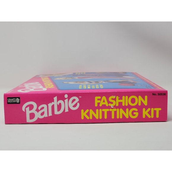 Brand New Vintage Barbie Fashion Knitting Kit With Glitter Yarn #50536‎ 1993 - Picture 3 of 12